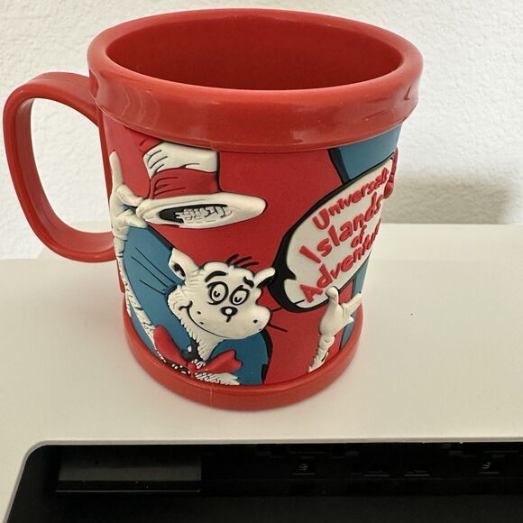 Dr Seuss Cat in the Hat Mug Universal Studios Things 1 & 2 Plastic Mug "Lucas" - Picture 3 of 9